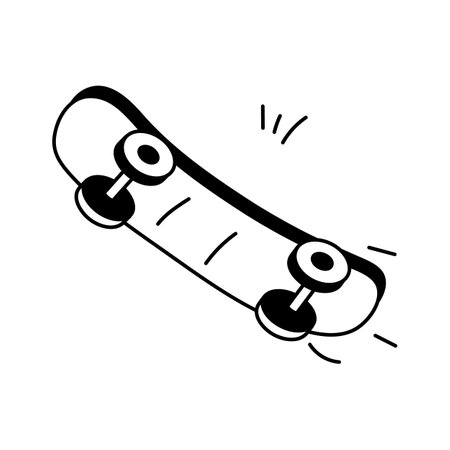 Get this creative icon of skateboard, ready to use vectorのイラスト素材