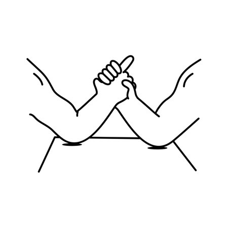 Handshake symbolizing sportsmanship and mutual respect in sportsのイラスト素材