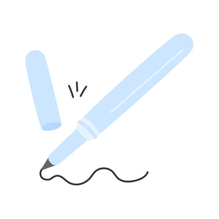 A pencil used to define and accentuate the eyesのイラスト素材