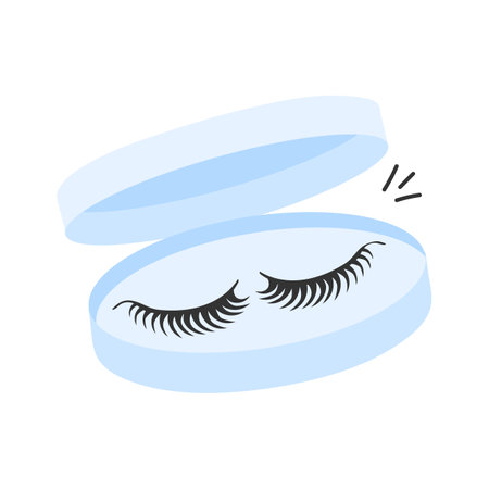 An editable icon of eyelashes in modern styleのイラスト素材