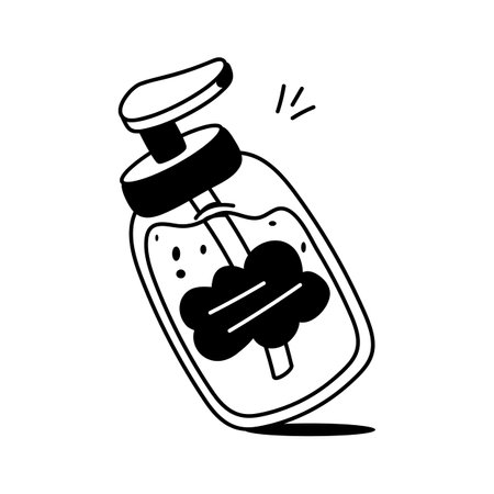 A moisturizing lotion used to hydrate and soften the handsのイラスト素材