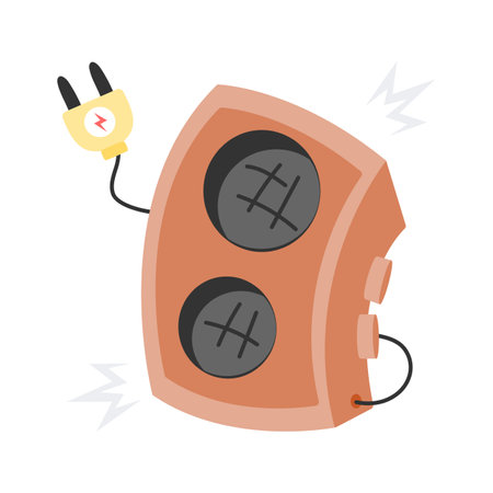 Trendy hand drawn icon of noise pollution in editale designのイラスト素材