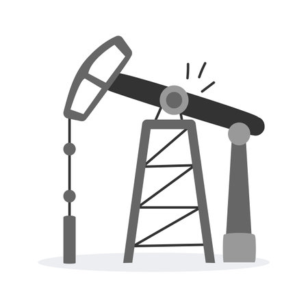 Oil drilling rig illustrating fossil fuel extraction