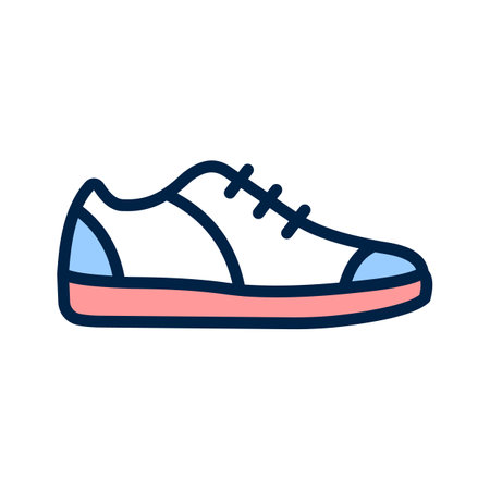 Icon representing a casual sneaker shoe for shoppingのイラスト素材