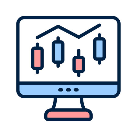 Screen displaying data analytics or performance metricsのイラスト素材