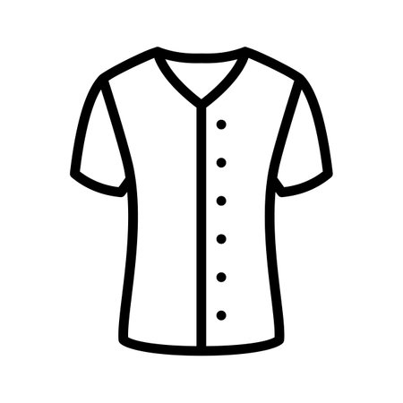 Icon representing a button up shirt for formal or casual wearのイラスト素材