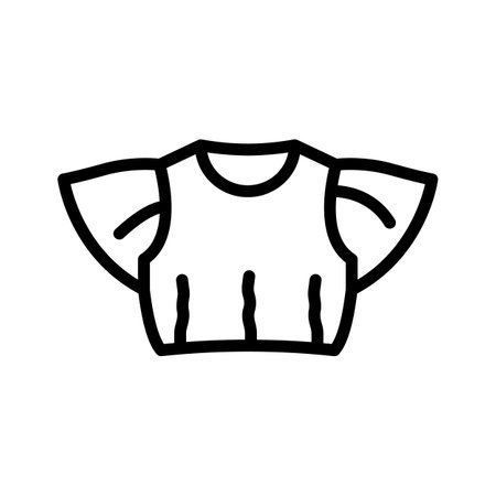 Basic t-shirt icon for casual wear representationのイラスト素材