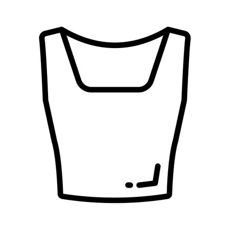 Icon representing a casual tank top for summer wearのイラスト素材