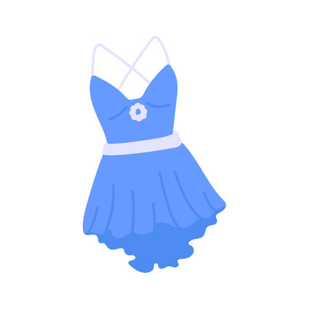 Stunning cocktail dress vector design in trendy styleのイラスト素材