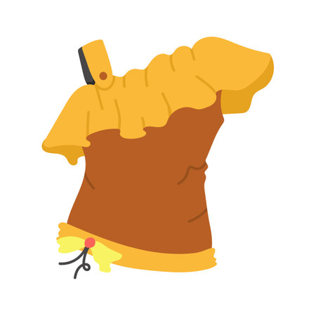 Get this creative icon of off shoulder top in modern styleのイラスト素材