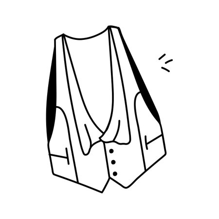 Take a look at this amazing icon of vest in trendy styleのイラスト素材