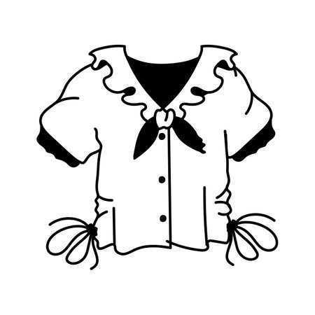 Have a look at this amazing icon of cardigan in trendy styleのイラスト素材