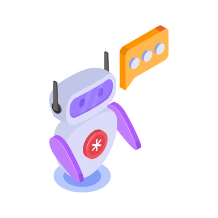Robotic assistant with conversational AI for patient interactionのイラスト素材