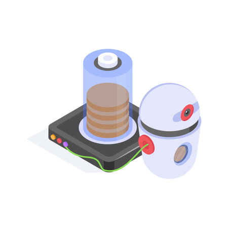 Robot assisted data storage and processing system for medical researchのイラスト素材