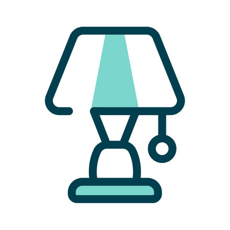 A desk lamp for workspace lighting or decorationのイラスト素材