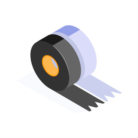 Electrical tape for securing and protecting wires safelyのイラスト素材