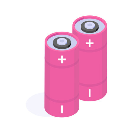 Rechargeable battery cell for powering electronic devices and toolsのイラスト素材