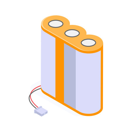 Rechargeable battery cell for powering electronic devices and toolsのイラスト素材