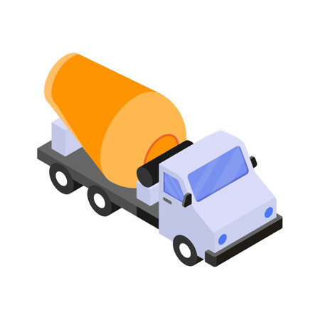 Look at this amazing icon of concrete mixer in modern styleのイラスト素材