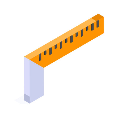 A scale for precise measurements on construction sitesのイラスト素材