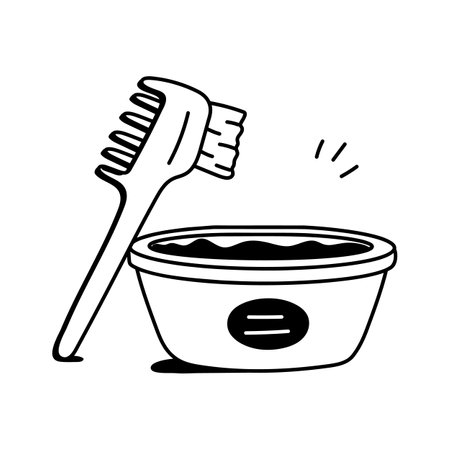 Simple hair dye kit icon for salons and hairstylingのイラスト素材