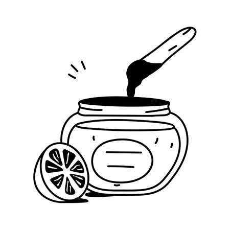 Icon of honey treatment, perfect for salon and spa visualsのイラスト素材