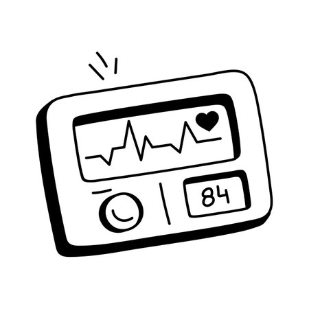 Get this creative icon of heart rate monitor in modern styleのイラスト素材