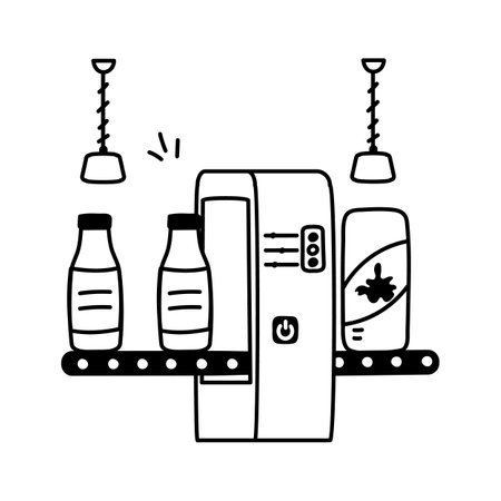 Get this amazing icon of milk bottle in modern design styleのイラスト素材
