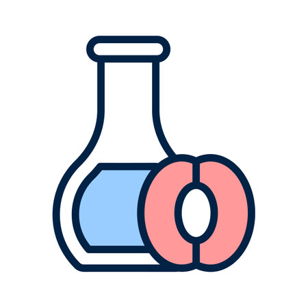 Apricot oil vector design, perfect for aromatherapy and gentle massageのイラスト素材