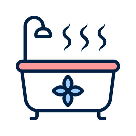 Get this creative icon of aroma bath in modern styleのイラスト素材