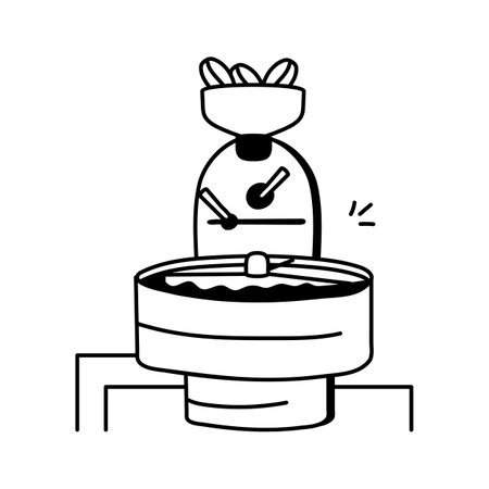Grab this amazing icon of coffee production in modern styleのイラスト素材