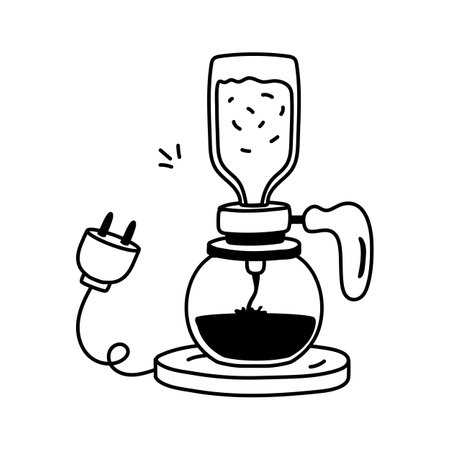 Grab this amazing icon of coffee siphon in modern styleのイラスト素材