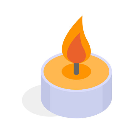 Take a look at this amazing icon of candle in modern styleのイラスト素材