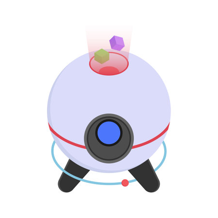 Get this amazing icon of futuristic robot in modern styleのイラスト素材