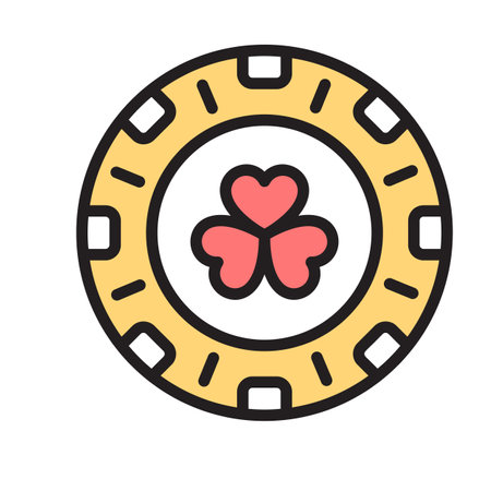 For representing gambling, use this casino coin iconのイラスト素材