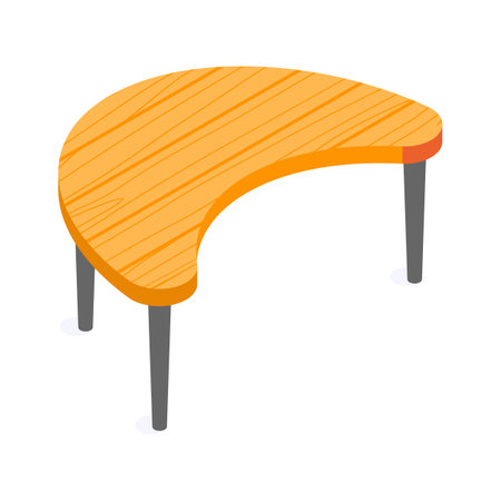 Take a look at this amazing icon of office table in modern styleのイラスト素材
