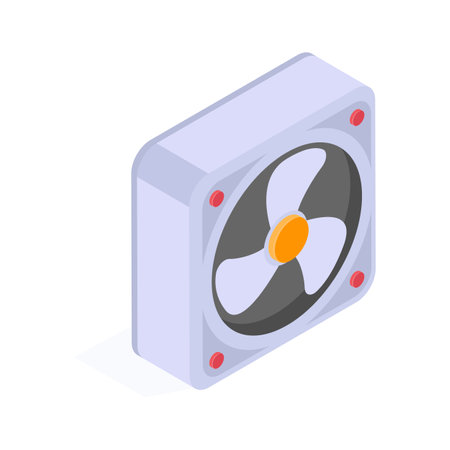 Have a look at this amazing icon of cooling fan in modern styleのイラスト素材