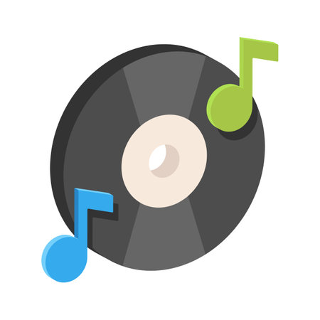 Have a sight of this visually appealing music cd 3d iconのイラスト素材