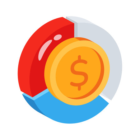 Easy to use 3d style icon of business infographicsのイラスト素材