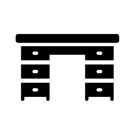 Pc table icon creatively designed in glyph styleのイラスト素材