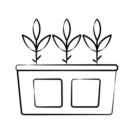 Get a glimpse of handy doodle icon of garden bedのイラスト素材