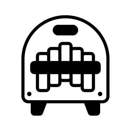 Visually appealing glyph icon of a marimbol instrumentのイラスト素材
