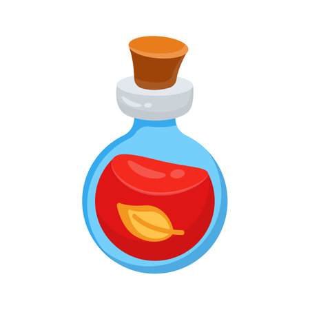 Get this 2d icon representing eco experiment flaskのイラスト素材