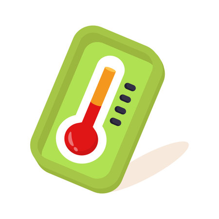 A well designed 2d style icon of thermometer toolのイラスト素材
