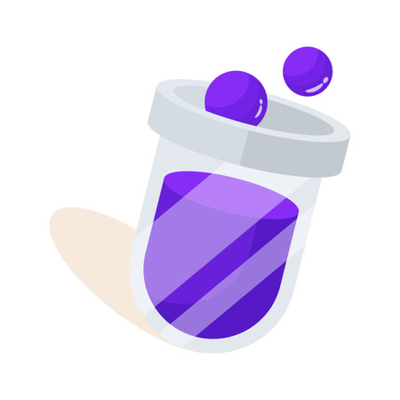 Have a look at this 2d icon of test tubeのイラスト素材