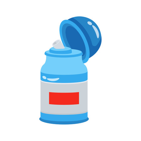 A premium 2d style icon of water bottleのイラスト素材