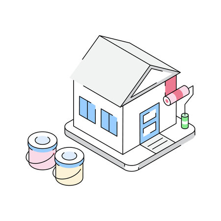 Get this isometric style icon of home renovationのイラスト素材