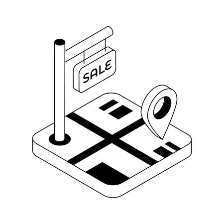Have a look at this isometric land location iconのイラスト素材