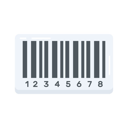 Grab this flat icon of barcode with scanning linesのイラスト素材