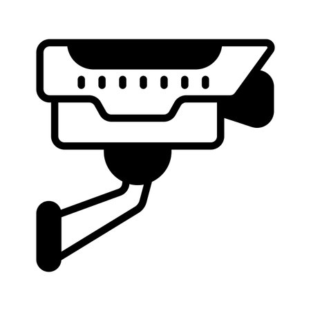 Check out our premium glyph style icon of cctv camera